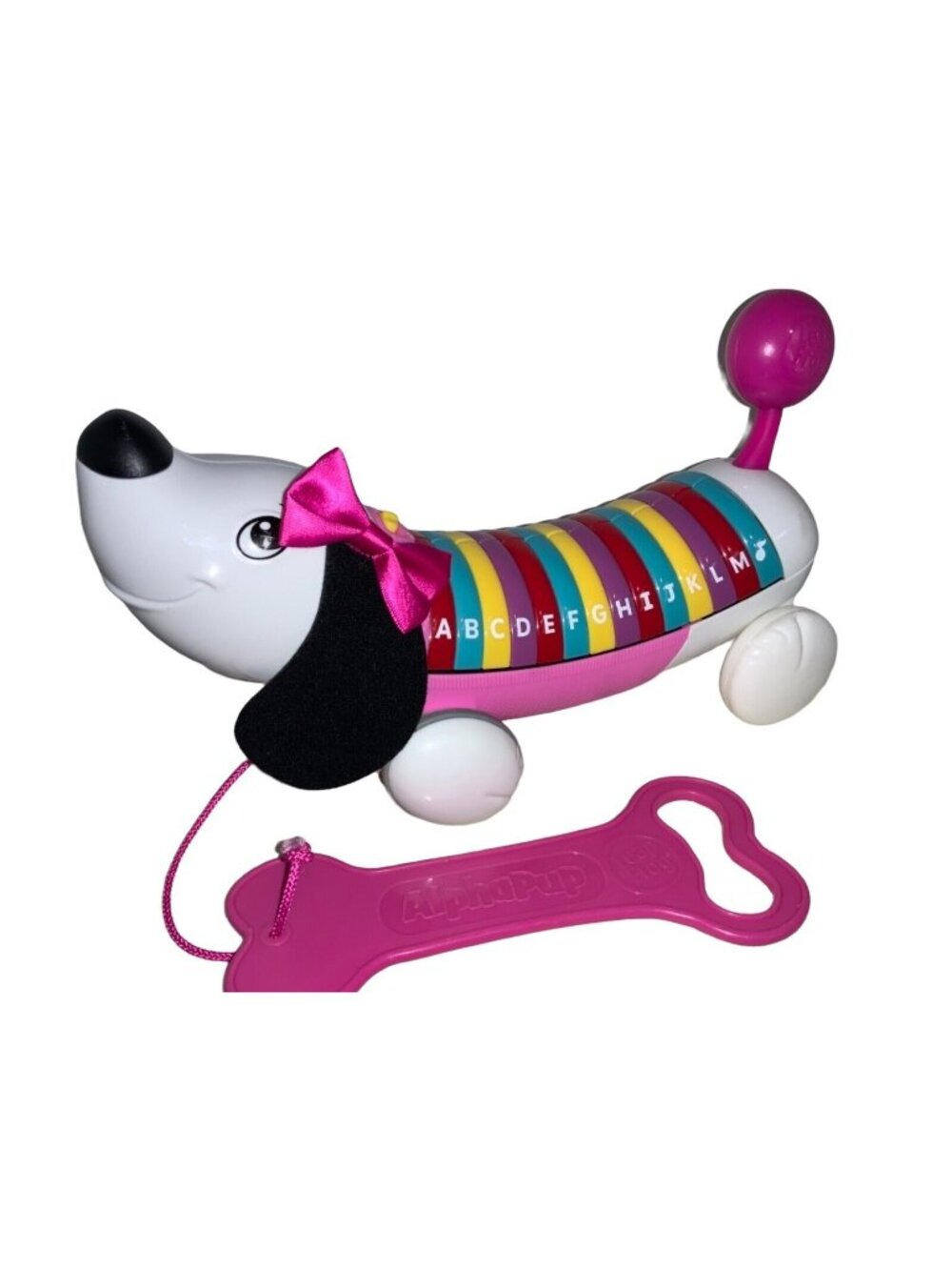 LeapFrog ALPHAPUP Leap Frog ALPHABET LETTERS LEARNING Talking TOY DOG PINK